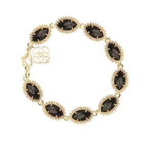 Kendra Scott Jana Bracelet In Gold & Black
